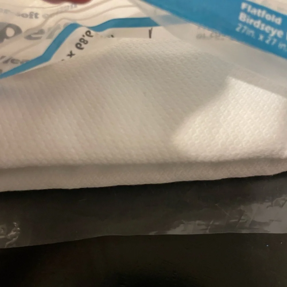 Bon Bébé White Flatfold Birdseye Weave Diapers 6 pack. New.